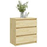 ZNTS Bedside Cabinets 2 pcs 60x36x64 cm Solid Pinewood 3093547