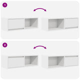 TV Cabinet White 80x31x25,5 cm Engineered Wood 861454