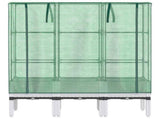Raised Bed with Greenhouse Cover Rattan Look 120x40x140 cm 4015848