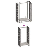 Firewood Rack White 40x30x80 cm Cold-rolled steel 864220