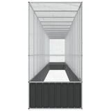 Aviary with Extension Silver 1250.5x107x212 cm Steel 3214271