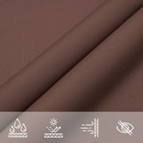 ZNTS Sunshade Sail Oxford Fabric Rectangular 3x4.5 m Brown 135816
