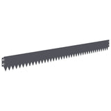 Lawn Edging 50 pcs 103 x 10 cm Steel Anthracite 8008431
