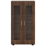 Sideboard FLORIN Brown Oak 55.5 x 29 x 100 cm Engineered Wood 880258