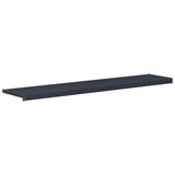 Window Sill Anthracite with wood grain 120 x 35 x 4.5 cm PVC 42046971