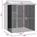 Bird Cage Anthracite 215 x 210 x 247 cm Galvanised Steel 3325174