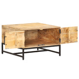 ZNTS Coffee Table 67x67x45 cm Solid Mango Wood 320375