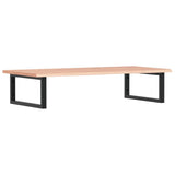 Basin Shelf Wall Mounted Steel and Solid Wood Oak 3302613