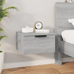 ZNTS Wall-mounted Bedside Cabinets 2 pcs Grey Sonoma 34x30x20 cm 817090