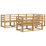Outdoor Sofa Set 7 pcs White Solid Acacia Wood 3387753