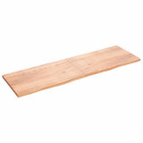Bathroom Countertop Light Brown 200x60xcm Treated Solid Wood 3156175