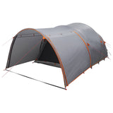 Tunnel Tent with Roof Grey and Orange 370 x 275 x 210 cm 42028679
