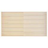 Wall Display Case with Shelf Beige 100 x 8.5 x 54 cm Plywood 42015630