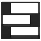 Book Cabinet Room Divider Black Engineered wood 100x24x94 cm 809180