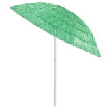 Hawaii Beach Parasol Green Polyester Medium Tiltable Parasol 314698
