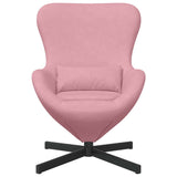 Egg Chair Pink 63 x 73 x 90 cm Velvet 42002760