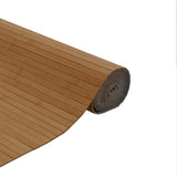 Rug Rectangular Brown 80x500 cm Bamboo 376794