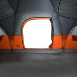 Family Tent Dome 11-Person Grey and Orange Waterproof 94568