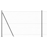 Welded Wire Fence with Concrete Base 50 x 1.5 m 3353708