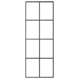 Sliding Door with Hardware Set 76x205 cm ESG Glass&Aluminium 3152139