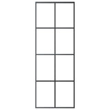 Sliding Door with Hardware Set 76x205 cm ESG Glass&Aluminium 3152139