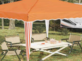 Pop-up Party Tent 288 x 288 x 245 cm Orange Oxford Fabric 42019756