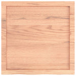 Table Top Light Brown 60x60x cm Treated Solid Wood Oak 3156352