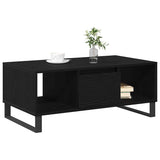 Coffee Table Black Oak 90 x 50 x 36.5 cm Engineered Wood 862964