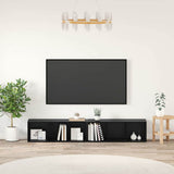 TV Cabinet Set 2 pcs Black Oak 37 x 35 x 107cm Engineered Wood 3393550