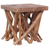 ZNTS Log Coffee Table 40x40x40 cm Mixed Recycled Wood 283936