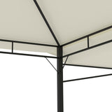 Gazebo with Double Extended Roofs 3x3x2.75 m Cream 180 g/m 48003
