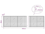 Gabion with 3.5 mm Wire and 5x5 cm Mesh 700x20x100 cm 3462152