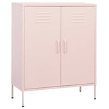 Storage Cabinet Pink Steel 80 x 35 x 101.5 cm Storage Cabinet 336166