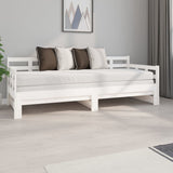 ZNTS Pull-out Day Bed without Mattress White 2x cm 820378