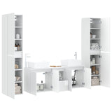 Bathroom Furniture Set 5 pcs High Gloss White 3406037