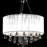 Chandelier with 85 Crystals White 60345
