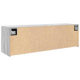 Bathroom Wall Cabinet Grey Sonoma 100x25x30 cm Engineered Wood 860099