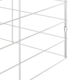 Rabbit Cage Silver 200 x 100 x 210 cm Galvanised Steel 42019241