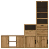 4 Piece TV Units with Storage "ODDA" Solid Wood Pine 3365372
