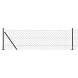Welded Wire Fence with Concrete Base 25 x 0.4 m 3351274