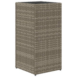 ZNTS Garden Planter Grey 30x30x60 cm Poly Rattan 366412