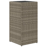 Garden Planter Grey 30x30x60 cm Poly Rattan 366412