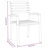 7 Piece Garden Dining Set Solid Wood Acacia and Metal 3155404