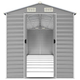 Garden Shed Light Grey 191x810x198 cm Galvanised Steel 3188250
