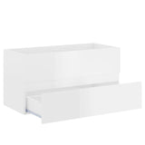 Sink Cabinet High Gloss White 90x38.5x45 cm Engineered Wood 804761