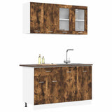 Kitchen Unit Lyon 4 pcs Smoked Oak Engineered Wood 3388345