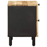 Bedside Table Natural 40 x 33 x 46 cm Solid Mango Wood 4018842