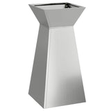 Pillar Planter Silver 35 x 35 x 73 cm 873848