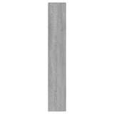 Shoe Cabinet with Mirror 3-Layer Grey Sonoma 63x17x102.5 cm 342639