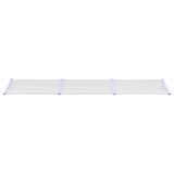 Door Canopy Grey and Transparent 358.5x90 cm Polycarbonate 153695